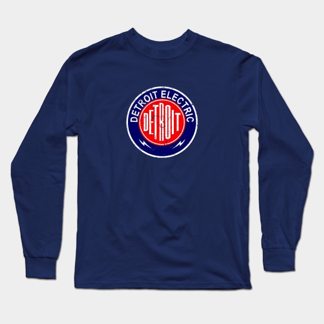 Detroit Electric Long Sleeve T-Shirt by MindsparkCreative